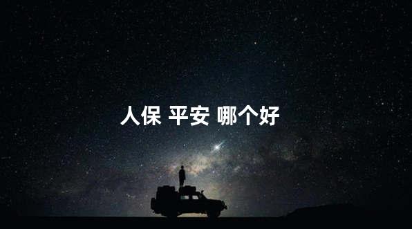 人保 平安 哪个好